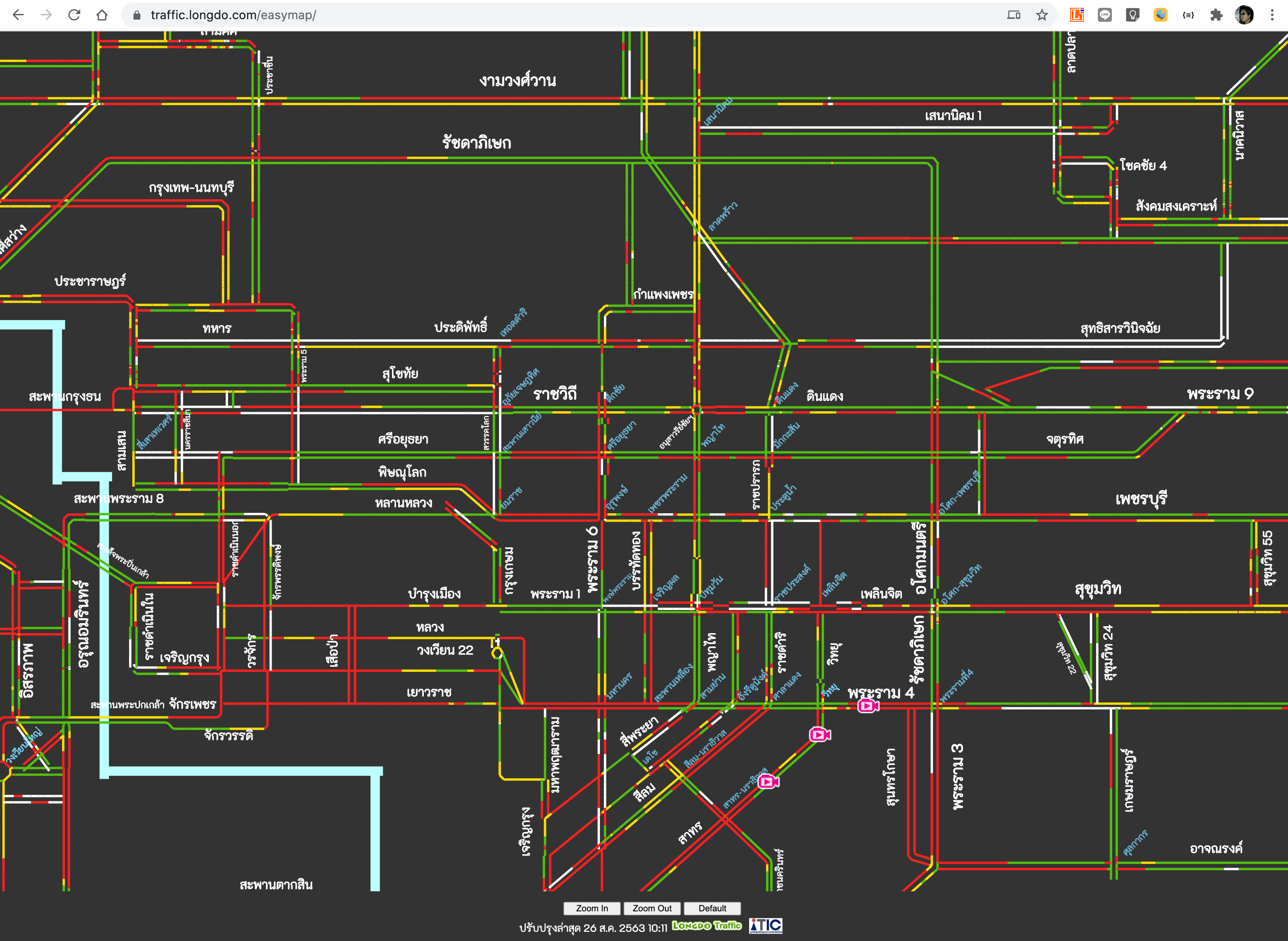 Simple Map - Longdo Traffic